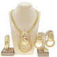 Collier plaqué or Dubai pour femme, ensemble de bijoux, pendentif simple