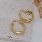 Boucles d'oreilles en or véritable plaqué or 14K, accessoires pour le travail quotidien des femmes