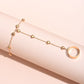 Pendentif chaîne Bracelet lien connecté plaqué or
