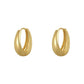 Boucles d'oreilles en or véritable plaqué or 14K, accessoires pour le travail quotidien des femmes