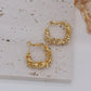 Boucles d'oreilles en or véritable plaqué or 14K, accessoires pour le travail quotidien des femmes