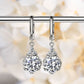 Boucles d'oreilles créoles en moissanite scintillantes RAPRGOLD pour femme