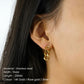eManco – boucles d'oreilles Punk à maillons cubains pour femmes, bijoux en or véritable, boucle d'oreille, pendentif, cadeau