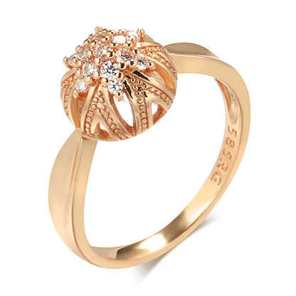 Bague en or véritable 18 carats avec diamants pour femmes - pierres précieuses