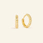Vonmoos - Boucles d'oreilles twist, plaqué or véritable 14K