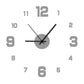 Horloge murale lumineuse 3D sans cadre, autocollants muraux, horloge silencieuse pour la maison, salon, bureau, décor de chambre à coucher