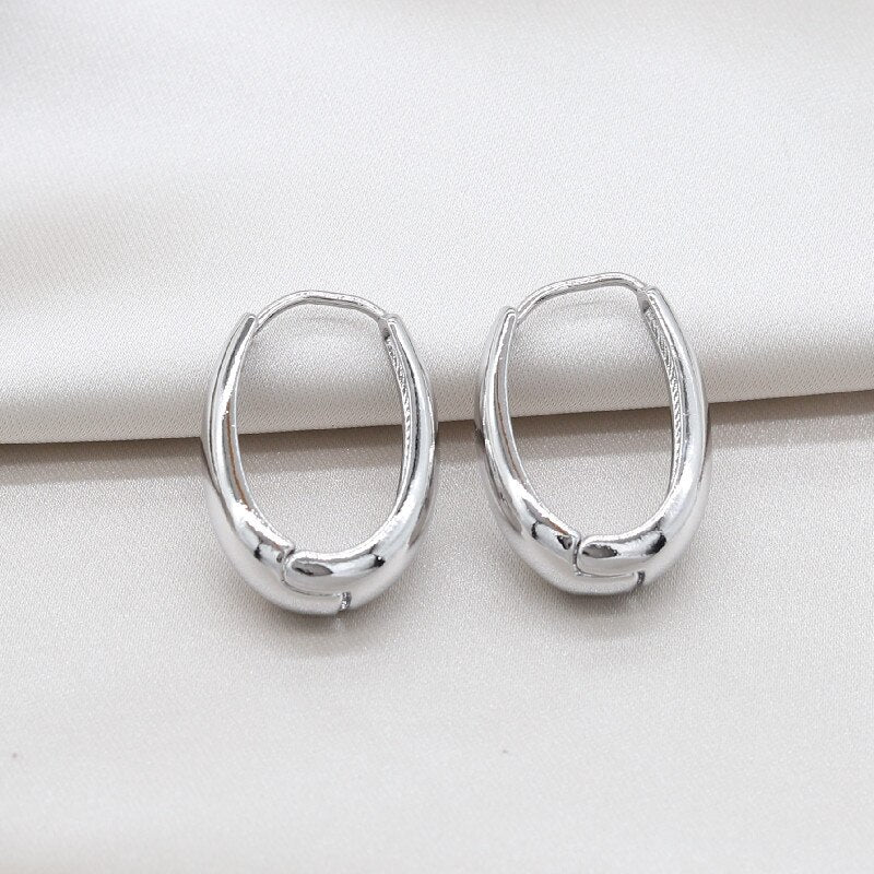 Boucles d'oreilles en or véritable plaqué or 14K, accessoires pour le travail quotidien des femmes