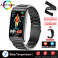 Bracelet connecté ECG + PPG pour hommes, montre intelligente de sport, capteur d'activité physique avec mesure du taux de sucre dans le sang, sans douleur et Non invasif, étanche IP68
