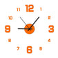 Horloge murale lumineuse 3D sans cadre, autocollants muraux, horloge silencieuse pour la maison, salon, bureau, décor de chambre à coucher