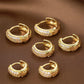 Petites boucles d"oreilles Dainty Huggie Hoop, plaqué or