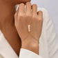 Pendentif chaîne Bracelet lien connecté plaqué or
