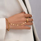 Pendentif chaîne Bracelet lien connecté plaqué or