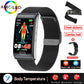 Bracelet connecté ECG + PPG pour hommes, montre intelligente de sport, capteur d'activité physique avec mesure du taux de sucre dans le sang, sans douleur et Non invasif, étanche IP68