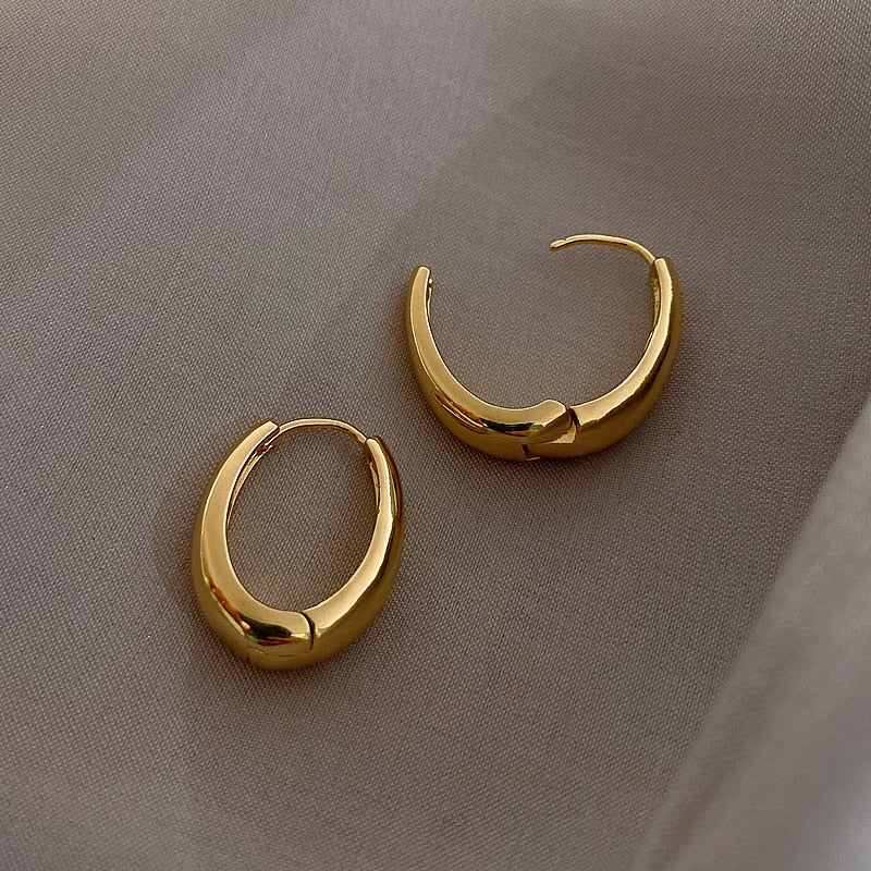 Boucles d'oreilles en or véritable plaqué or 14K, accessoires pour le travail quotidien des femmes
