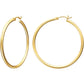 Vonmoos - Ensemble de boucles d'oreilles créole, plaqué or véritable 14k