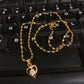Collier en or véritable 24k en Zircon, pendentif en forme de cœur, chaîne à ondulation d'eau