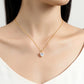 Collier en Moissanite en forme de cœur en or véritable 14K, pendentif classique pour femmes