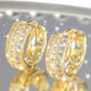 Petites boucles d"oreilles Dainty Huggie Hoop, plaqué or