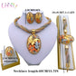 Collier africain Dubai, plaqué or