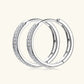 Boucles d'oreilles créoles RAPRGOLD GRA certifiées en moissanite pour femmes en argent sterling