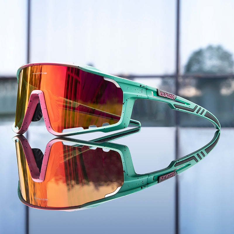 Lunettes de soleil de cyclisme polarisées pour hommes et femmes, lunettes de vélo VTT, lunettes de pêche en plein air, lunettes de vélo de route, UV400