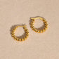 Huggies - boucle d'oreille torsadée en corde, bijoux en acier inoxydable