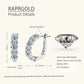 Boucles d'oreilles créoles en forme de U certifiées RAPRGOLD GRA pour femmes