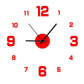 Horloge murale lumineuse 3D sans cadre, autocollants muraux, horloge silencieuse pour la maison, salon, bureau, décor de chambre à coucher