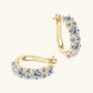 Boucles d'oreilles créoles en forme de U certifiées RAPRGOLD GRA pour femmes