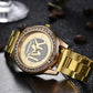 TVK – Montre-Bracelet de luxe pour femmes, en acier inoxydable doré et diamant, à Quartz