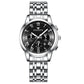 Montre de Luxe en Acier Inoxydable pour Homme et Femme, à Quartz
