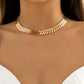 Salircon – collier ras du cou en arête de poisson pour femmes, chaîne créative, décontractée, en métal, à la mode, bijoux tendance