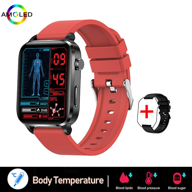 2023 nouvelle Glycémie Montre Intelligente Hommes Sangao Laser Traiter Santé de Fréquence Cardiaque Pression Artérielle Smartwatch de Sport Femmes Glucomètre Montre