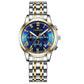 Montre de Luxe en Acier Inoxydable pour Homme et Femme, à Quartz