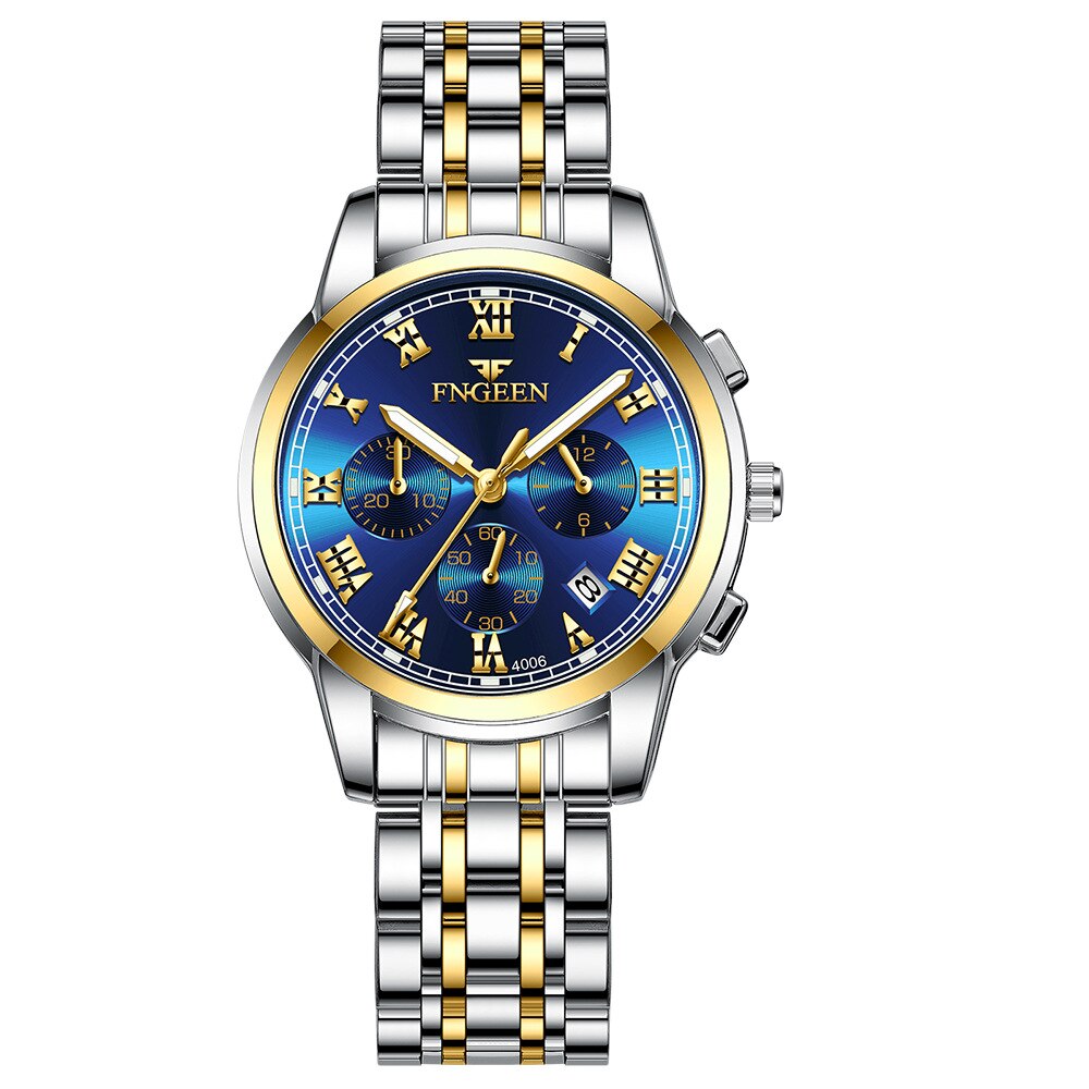 Montre de Luxe en Acier Inoxydable pour Homme et Femme, à Quartz