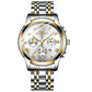 Montre de Luxe en Acier Inoxydable pour Homme et Femme, à Quartz