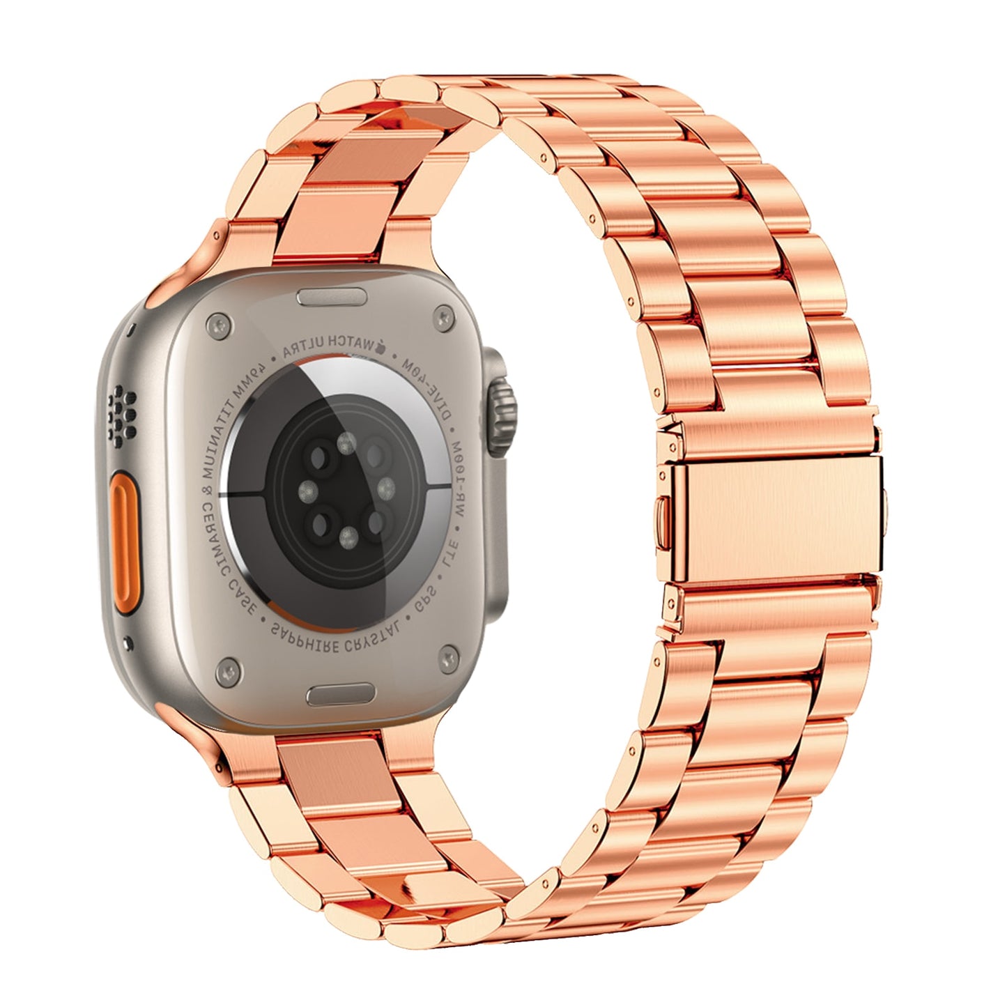 Montre Bracelet en acier inoxydable pour Apple Watch Ultra, Bracelet en métal de 49mm, iwatch 7 6 5 4 3 SE 8 45mm 41mm 38mm 40mm 44mm