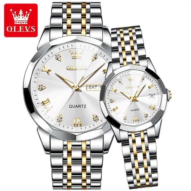 OLEVS - Montre pour homme et femme - cadeau des amoureux
