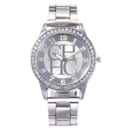 TVK – Montre-Bracelet de luxe pour femmes, en acier inoxydable doré et diamant, à Quartz