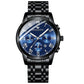 Montre de Luxe en Acier Inoxydable pour Homme et Femme, à Quartz