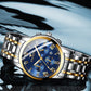 Montre de Luxe en Acier Inoxydable pour Homme et Femme, à Quartz