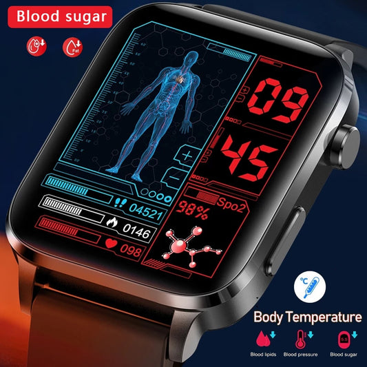 2023 nouvelle Glycémie Montre Intelligente Hommes Sangao Laser Traiter Santé de Fréquence Cardiaque Pression Artérielle Smartwatch de Sport Femmes Glucomètre Montre