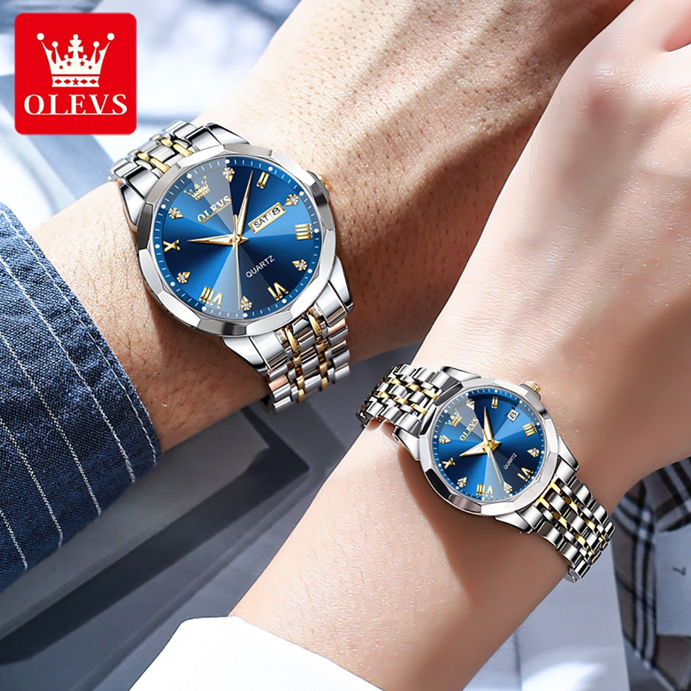 OLEVS - Montre pour homme et femme - cadeau des amoureux
