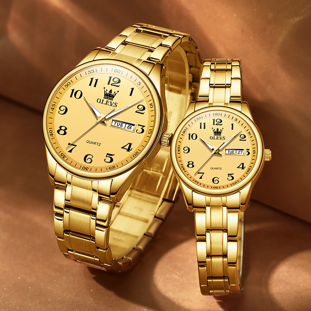 OLEVS-Montre de luxe  pour amoureux collection 2023