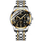 Montre de Luxe en Acier Inoxydable pour Homme et Femme, à Quartz