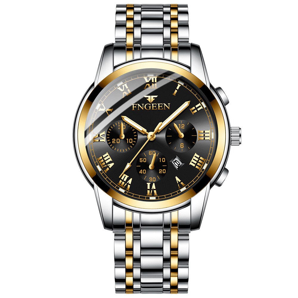 Montre de Luxe en Acier Inoxydable pour Homme et Femme, à Quartz