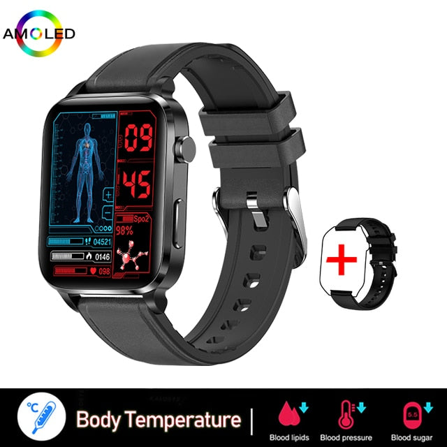 2023 nouvelle Glycémie Montre Intelligente Hommes Sangao Laser Traiter Santé de Fréquence Cardiaque Pression Artérielle Smartwatch de Sport Femmes Glucomètre Montre