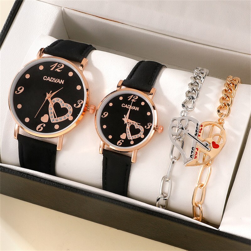 Top Luxury Brand: Montre calendrier en quartz pour homme/femme, cadeau pour les amoureux