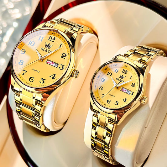 OLEVS-Montre de luxe  pour amoureux collection 2023