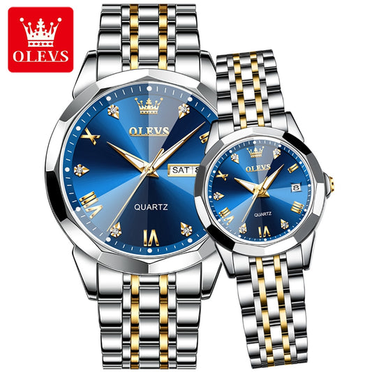 OLEVS - Montre pour homme et femme - cadeau des amoureux